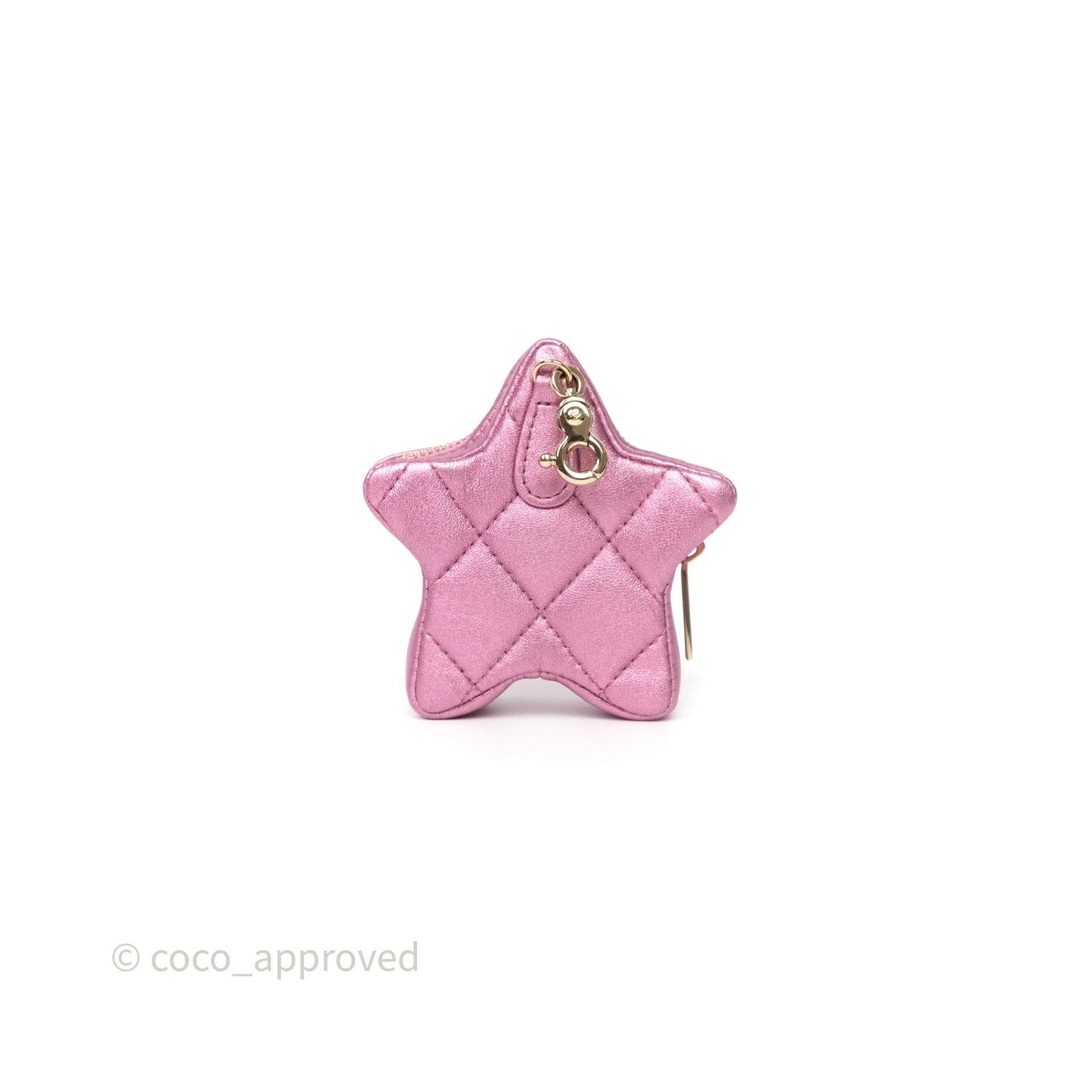 Chanel Hollywood Boulevard Flap with Star Coin Purse Lilac Pink Metallic Mirror Calfskin 24C