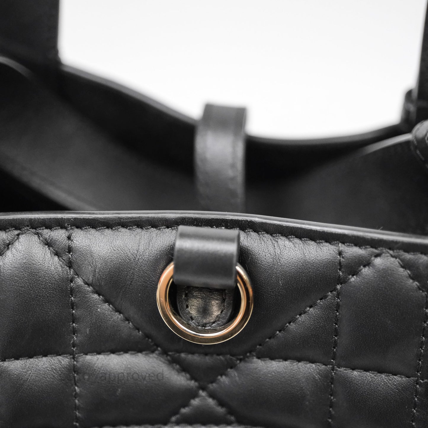 Christian Dior Medium Dior Toujours Bag Black Macrocannage Calfskin