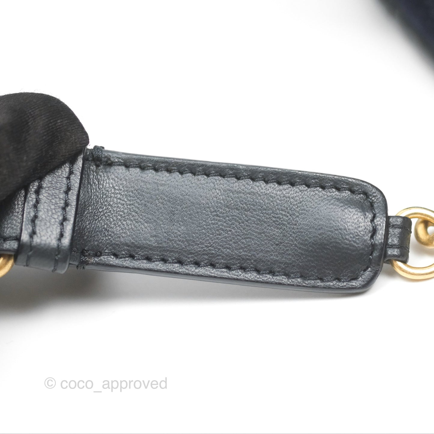 Chanel Paris Hamburg Charms Belt Bag Navy Wool Lambskin