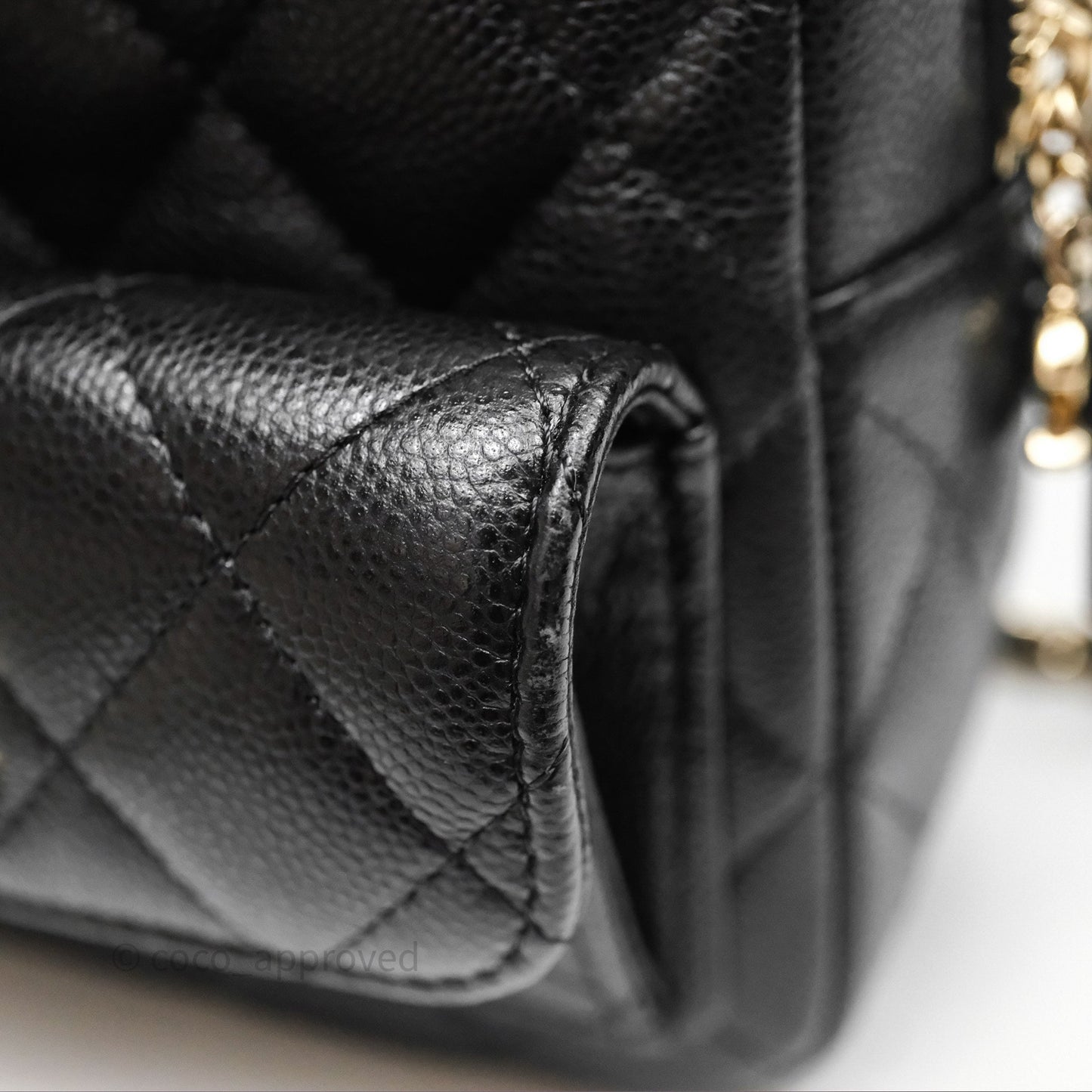 Chanel Classic Mini Backpack Black Caviar Gold Hardware