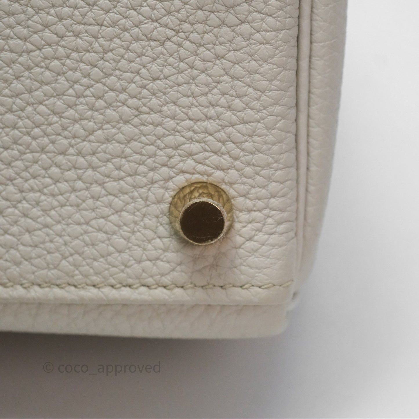 Hermès Retourne Kelly 25 Beton 8L Togo Gold Hardware