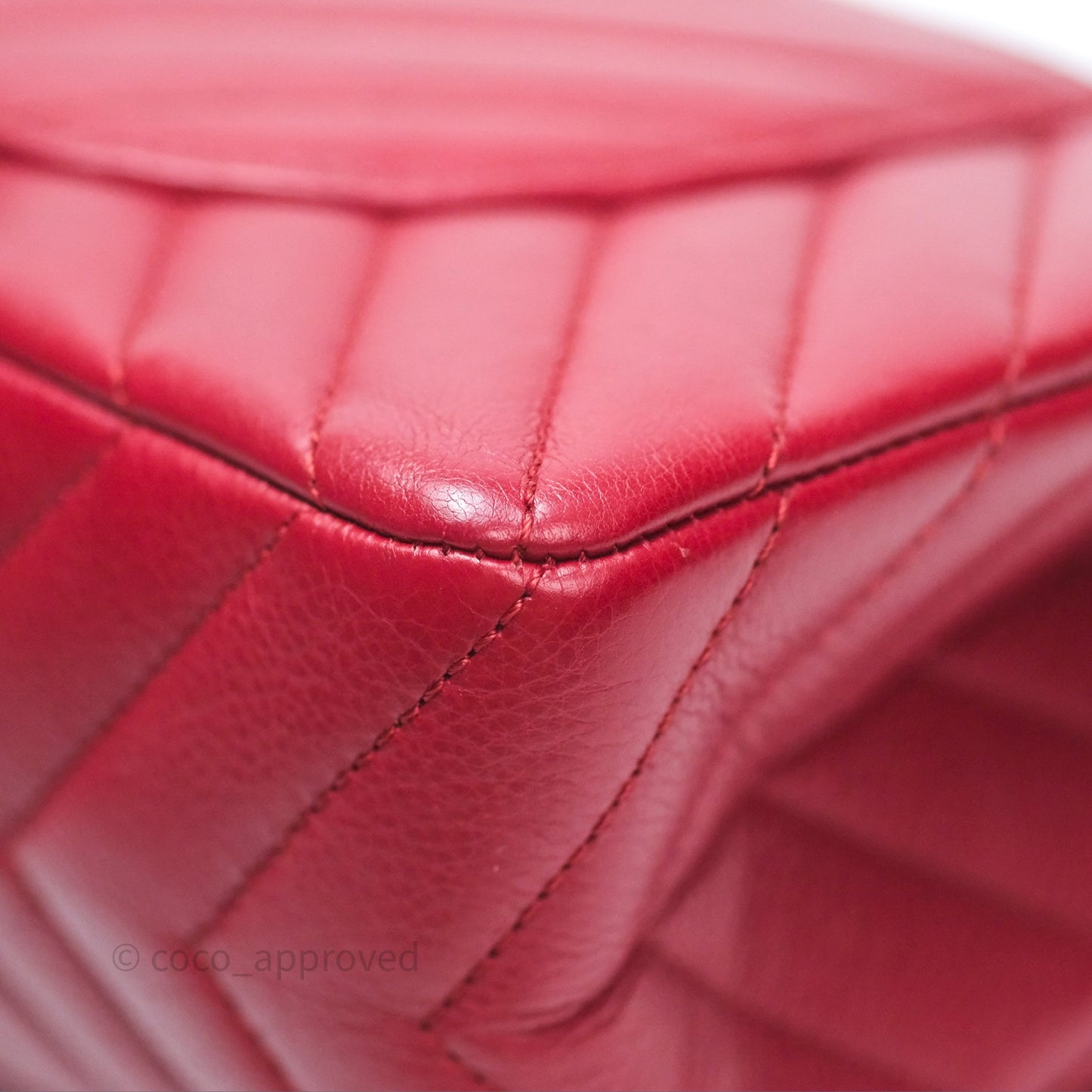 Chanel Reissue 225 Chevron Red Aged Calfskin Aged Gold Hardware