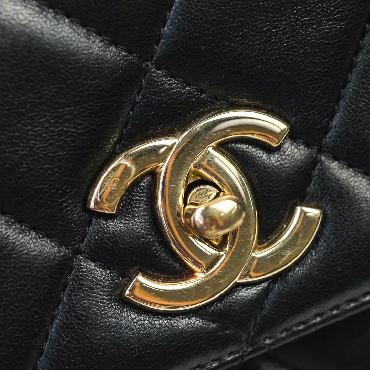 Chanel Trendy CC Small Black Lambskin Gold Hardware