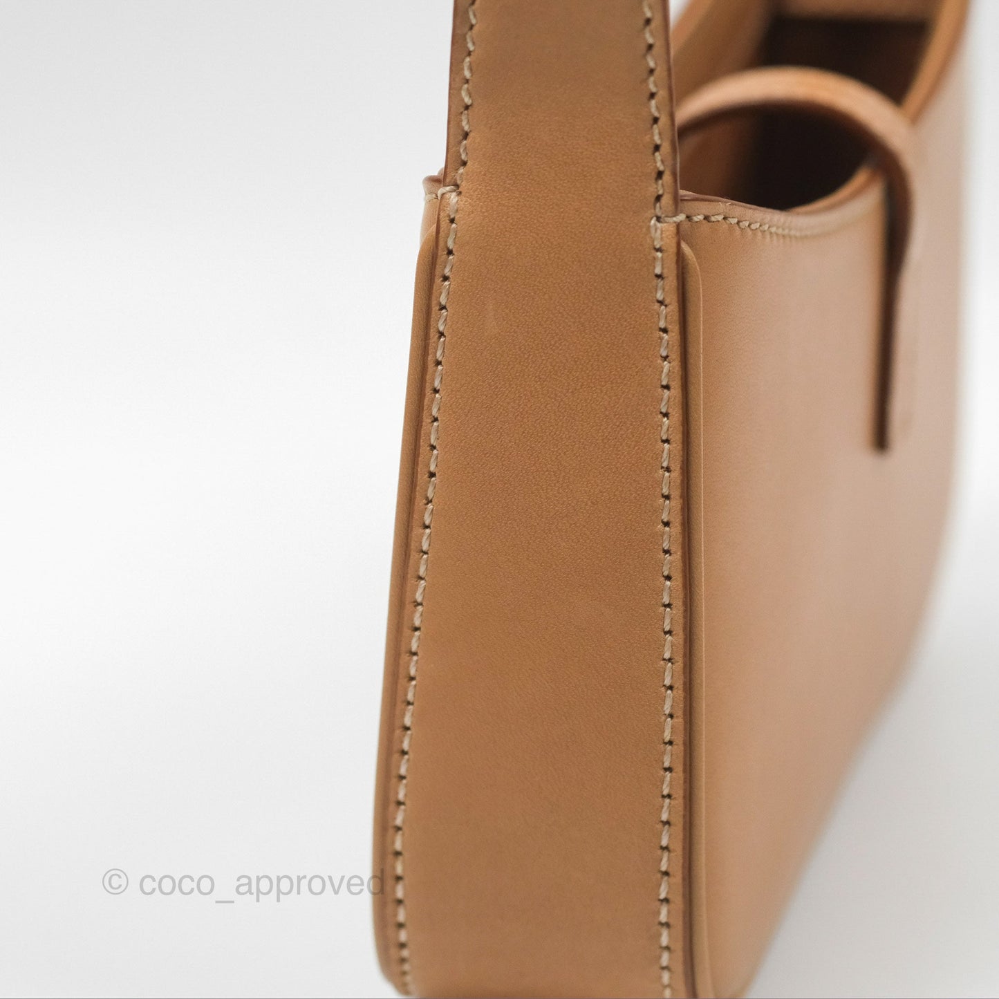 Saint Laurent Mini Le 5 À 7 Tan Calfskin Bronze Brass Hardware