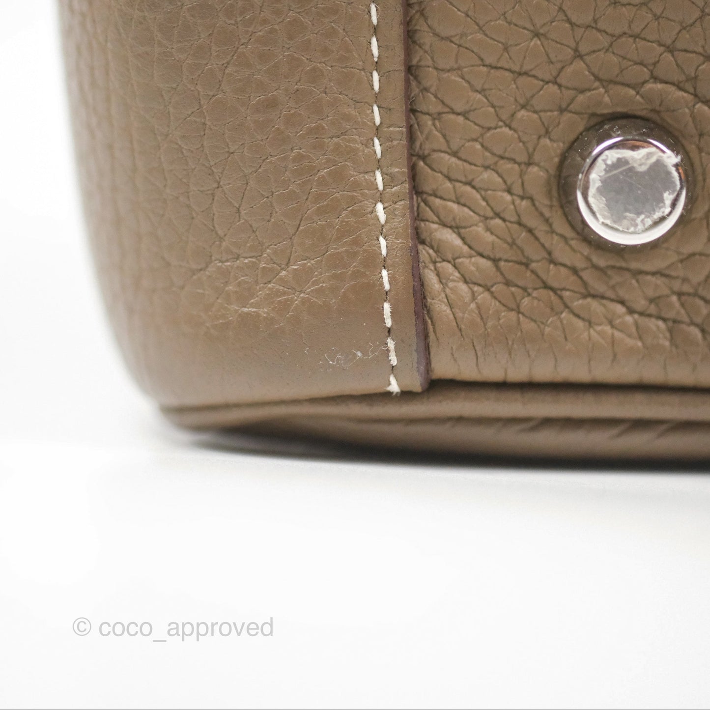 Hermès Lindy 26 Etoupe Clemence Palladium Hardware