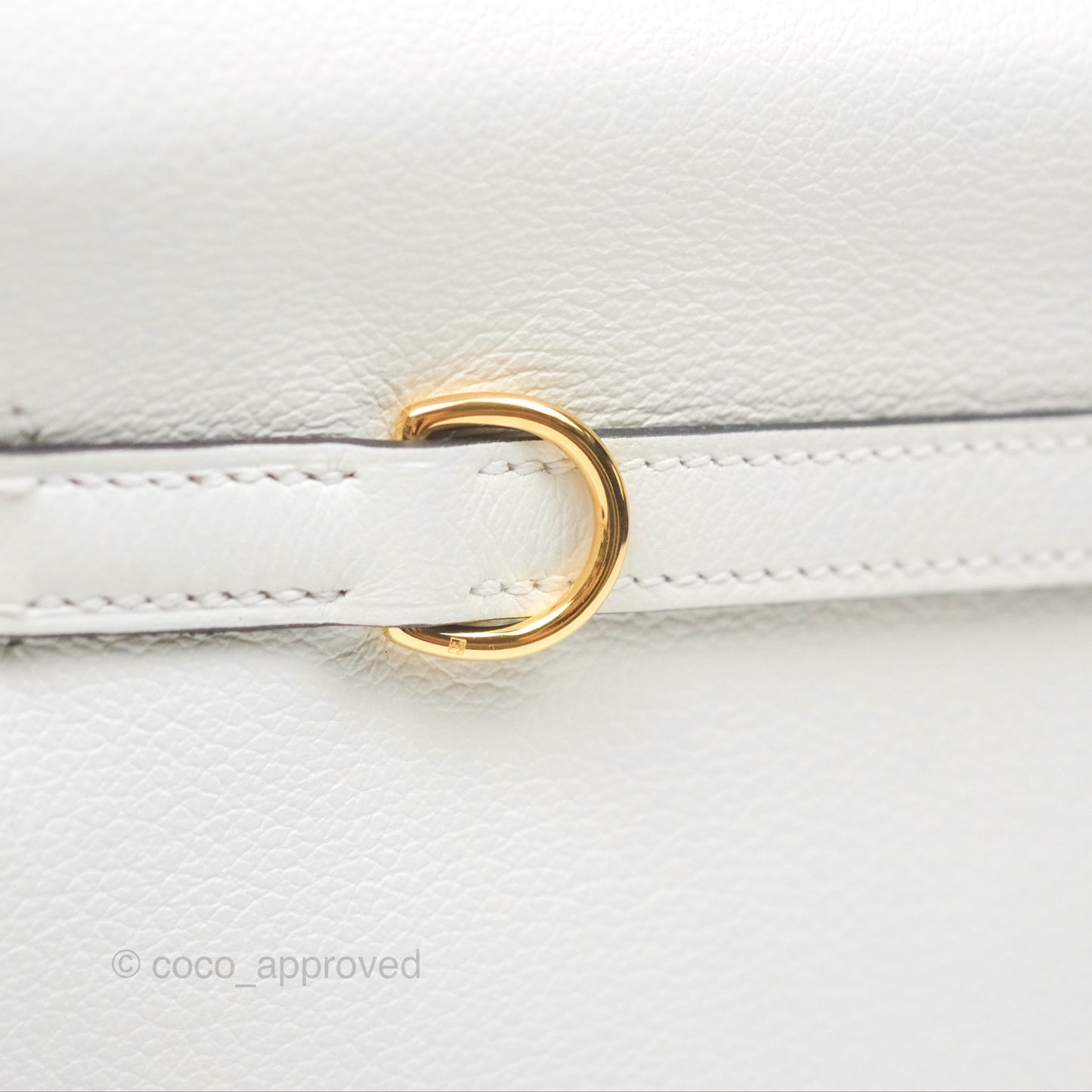 Hermès Kelly Danse II Bag Blanc/Kraft Evercolor Gold Hardware