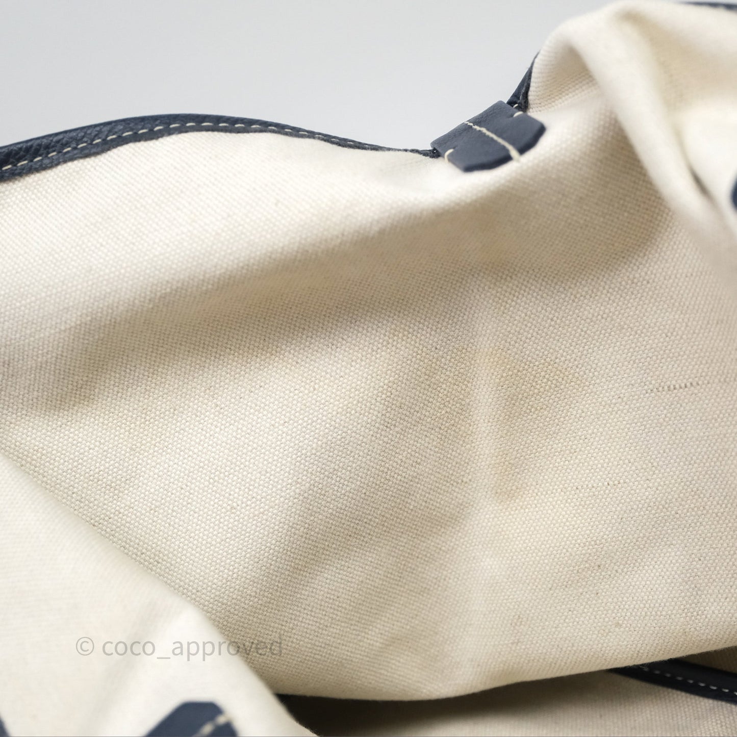 Goyard St. Louis Tote PM Navy/Tan