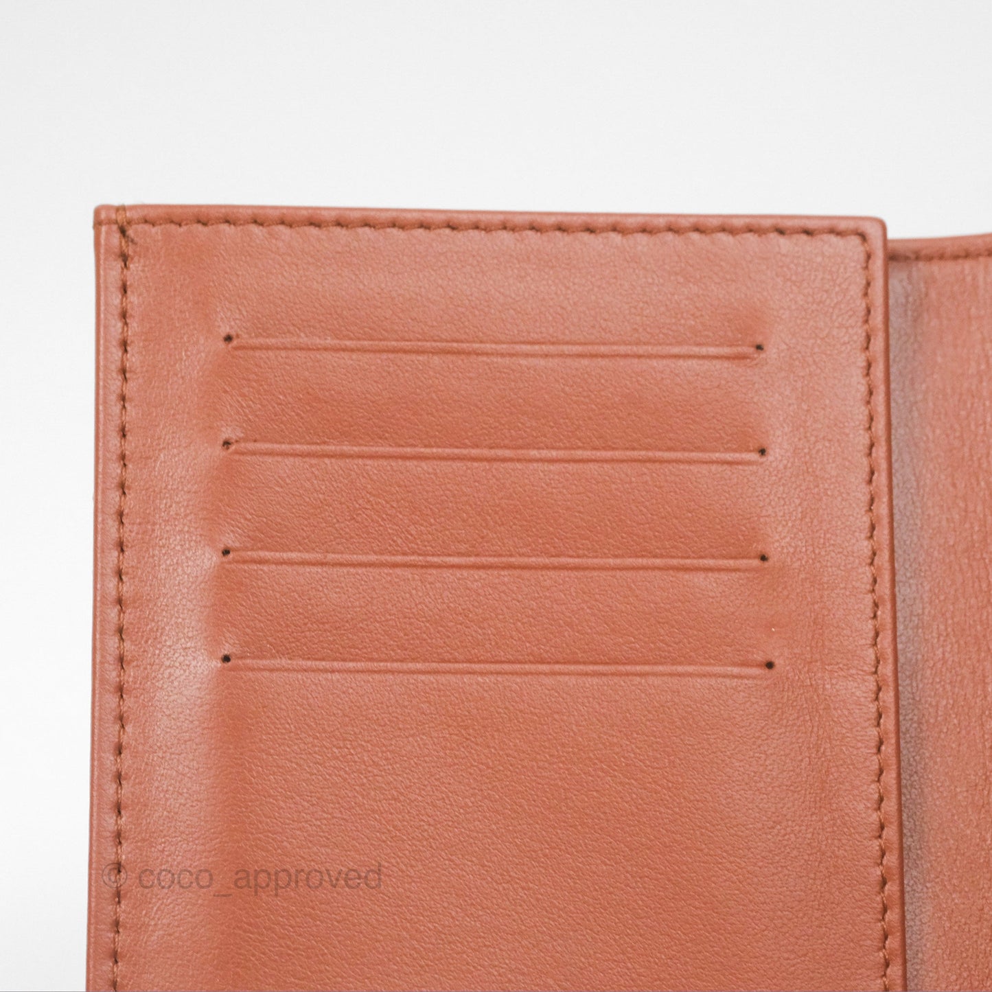 Chanel 19 Quilted Passport Holder Tan Lambskin Gold Hardware