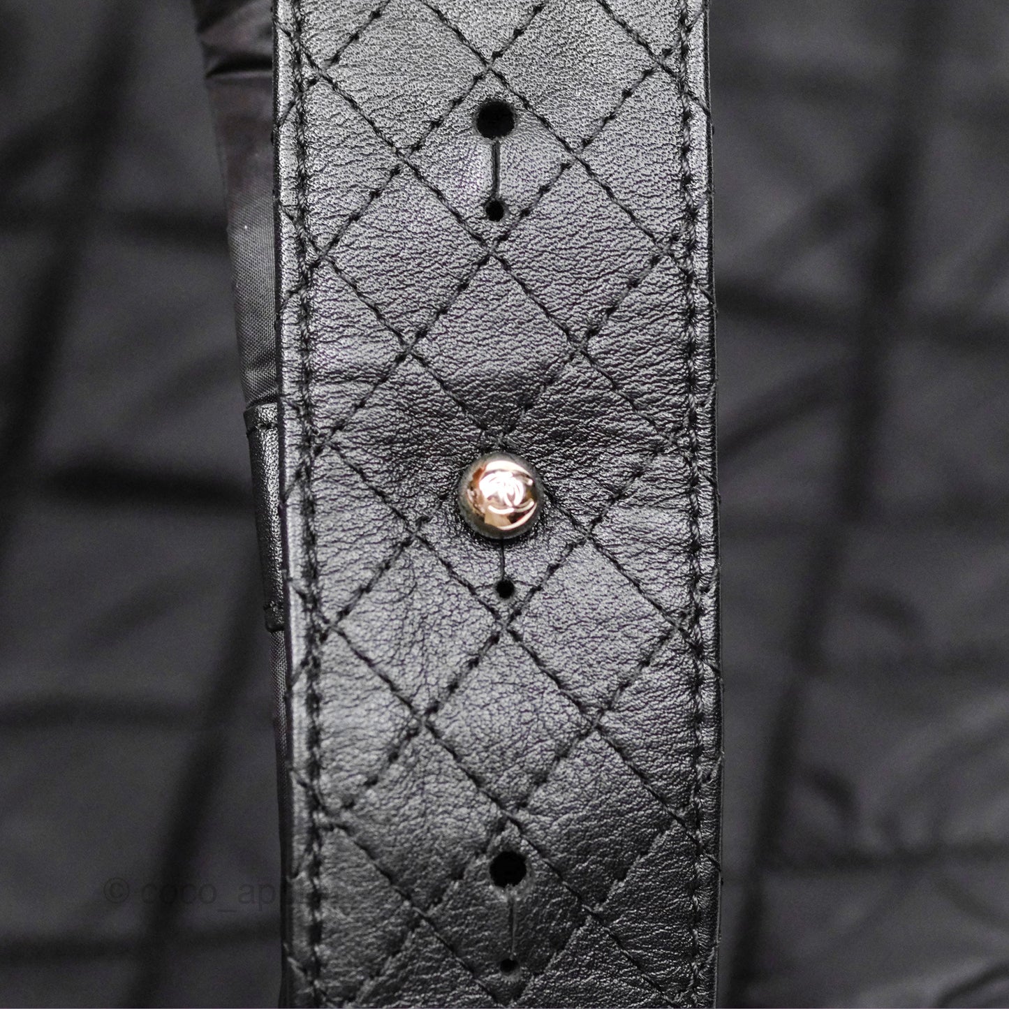 Chanel Coco Cocoon Backpack Black Nylon Silver Hardware