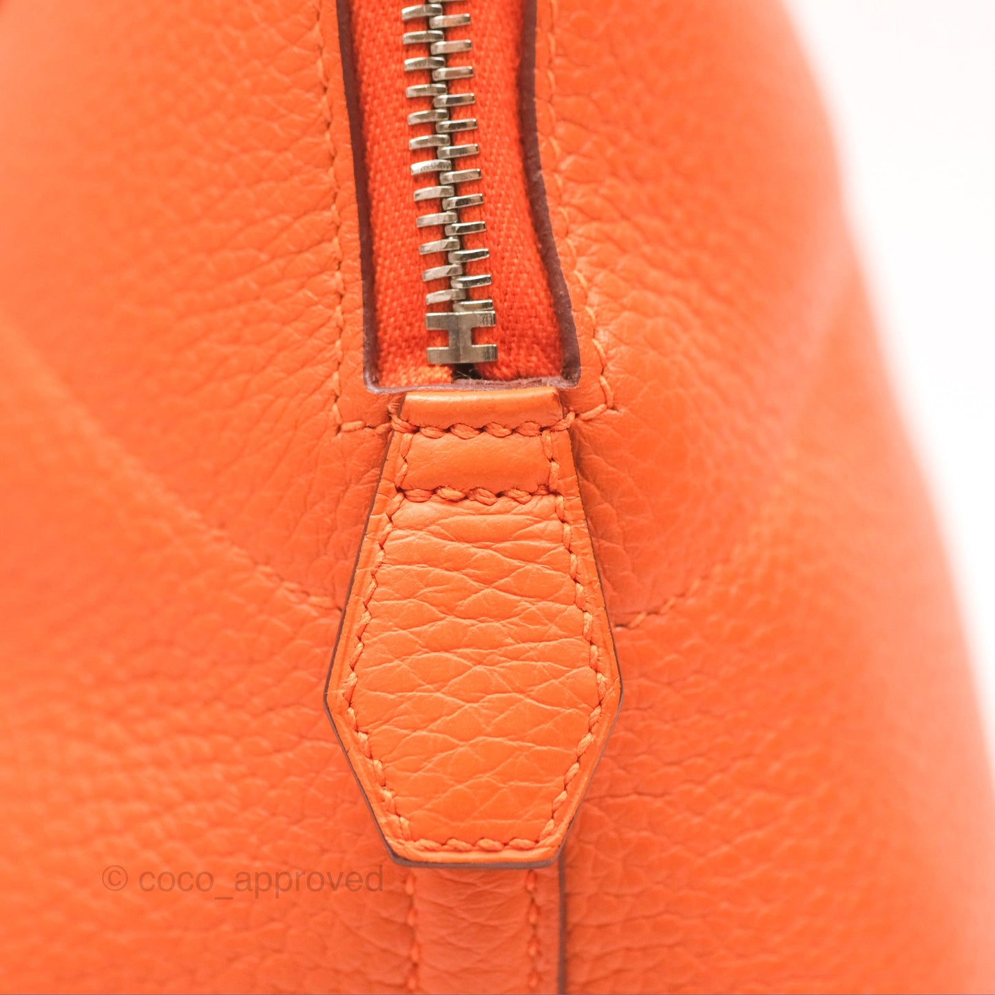 Hermès Bolide 31 Orange H Clemence Palladium Hardware