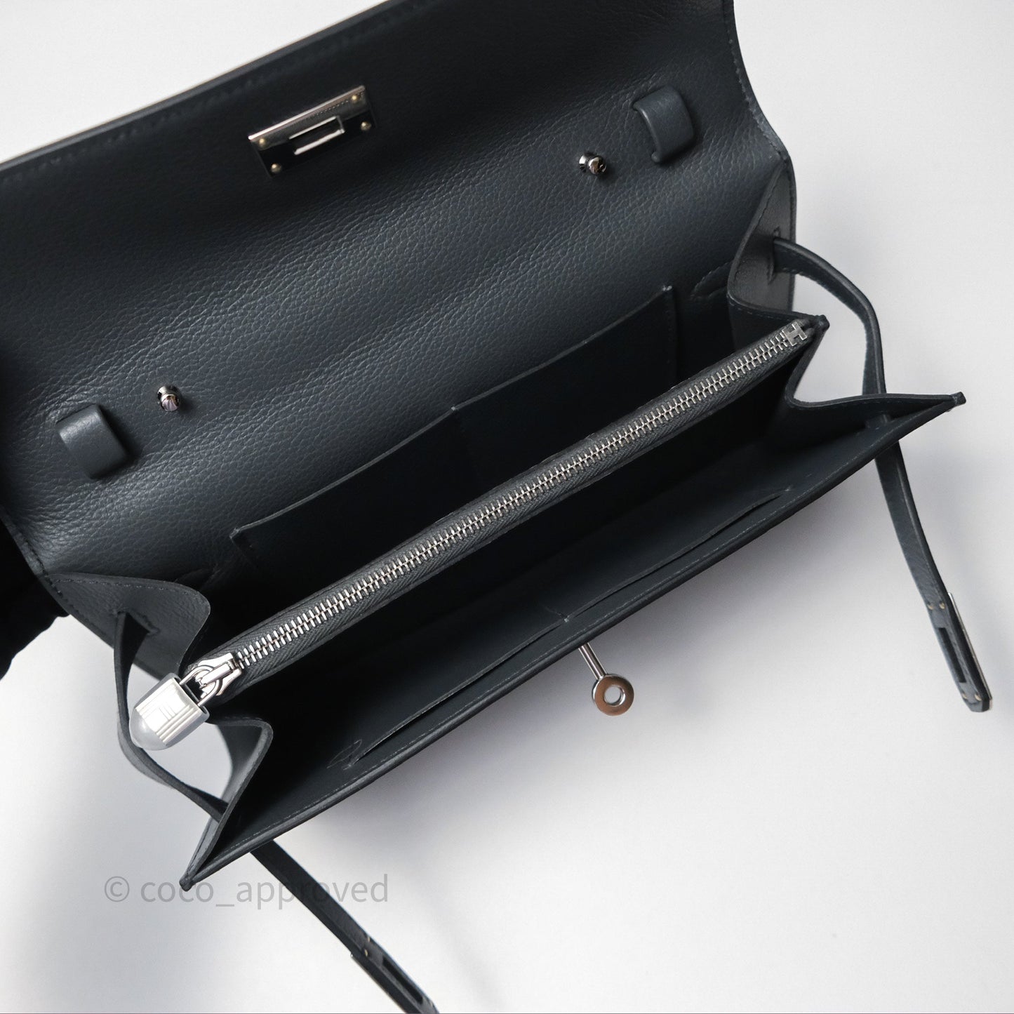 Hermès Kelly To Go Wallet Gris Misty H0 Evercolor Palladium Hardware