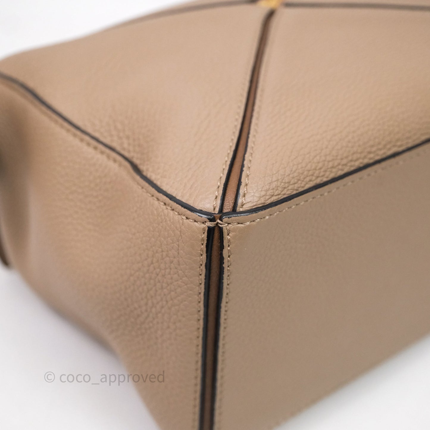 Loewe Small Puzzle Bag Sand Mink Grained Calfskin