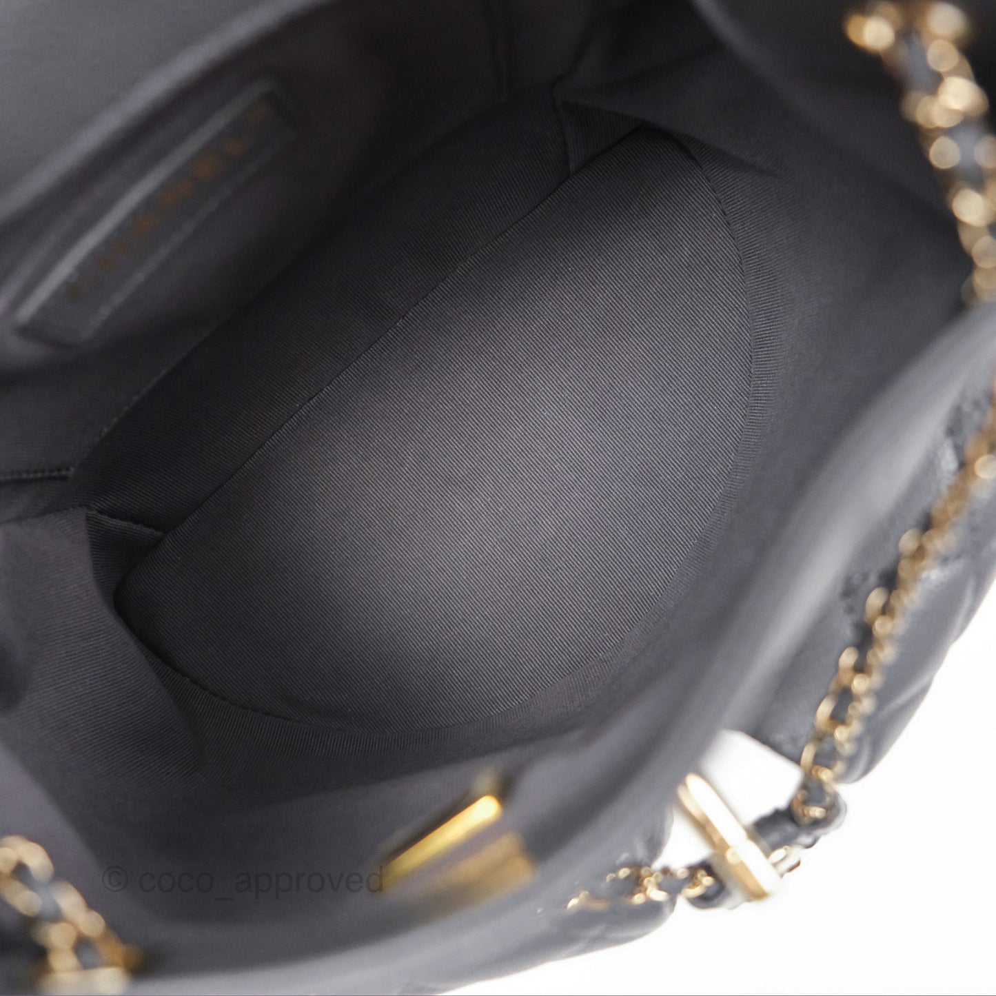 Chanel Duma Backpack Medium Grey Caviar Gold Hardware