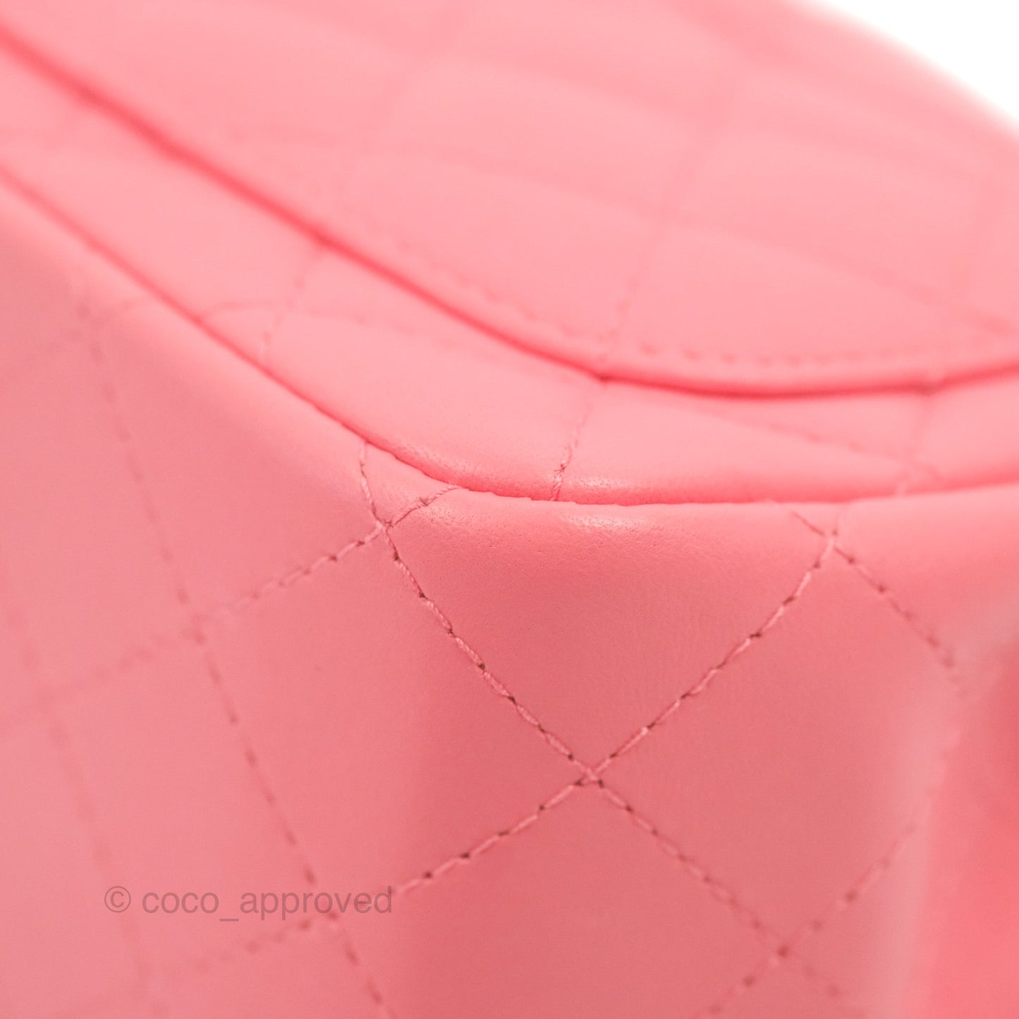 Chanel Mini Square Flap Pink Lambskin Gold Hardware