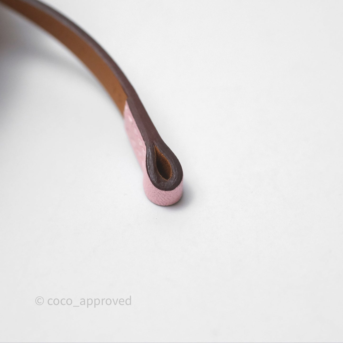 Hermès Rivale Mini Bracelet Rose Sakura 3Q Swift Rose Gold Hardware
