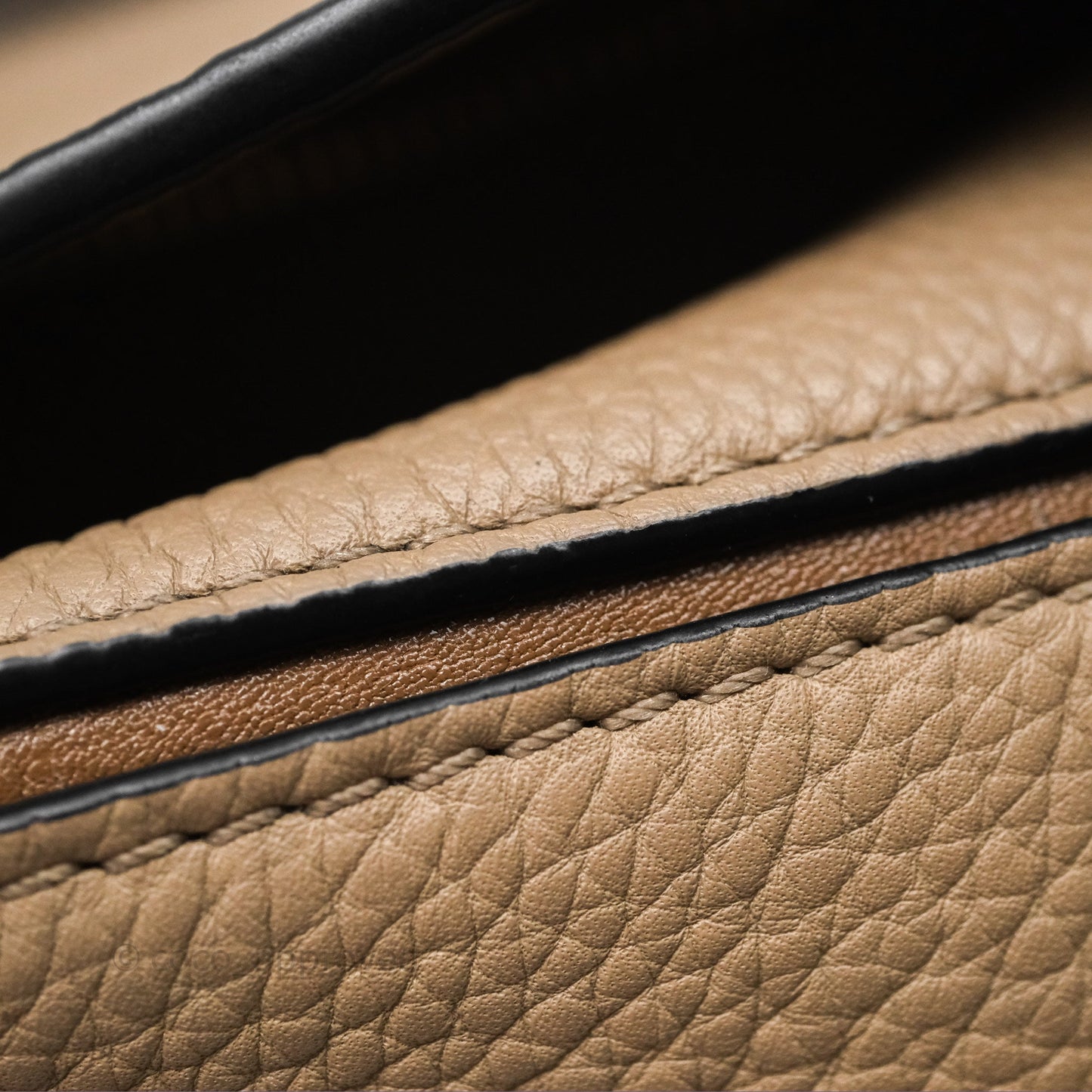 Loewe Small Puzzle Bag Sand Mink Grained Calfskin