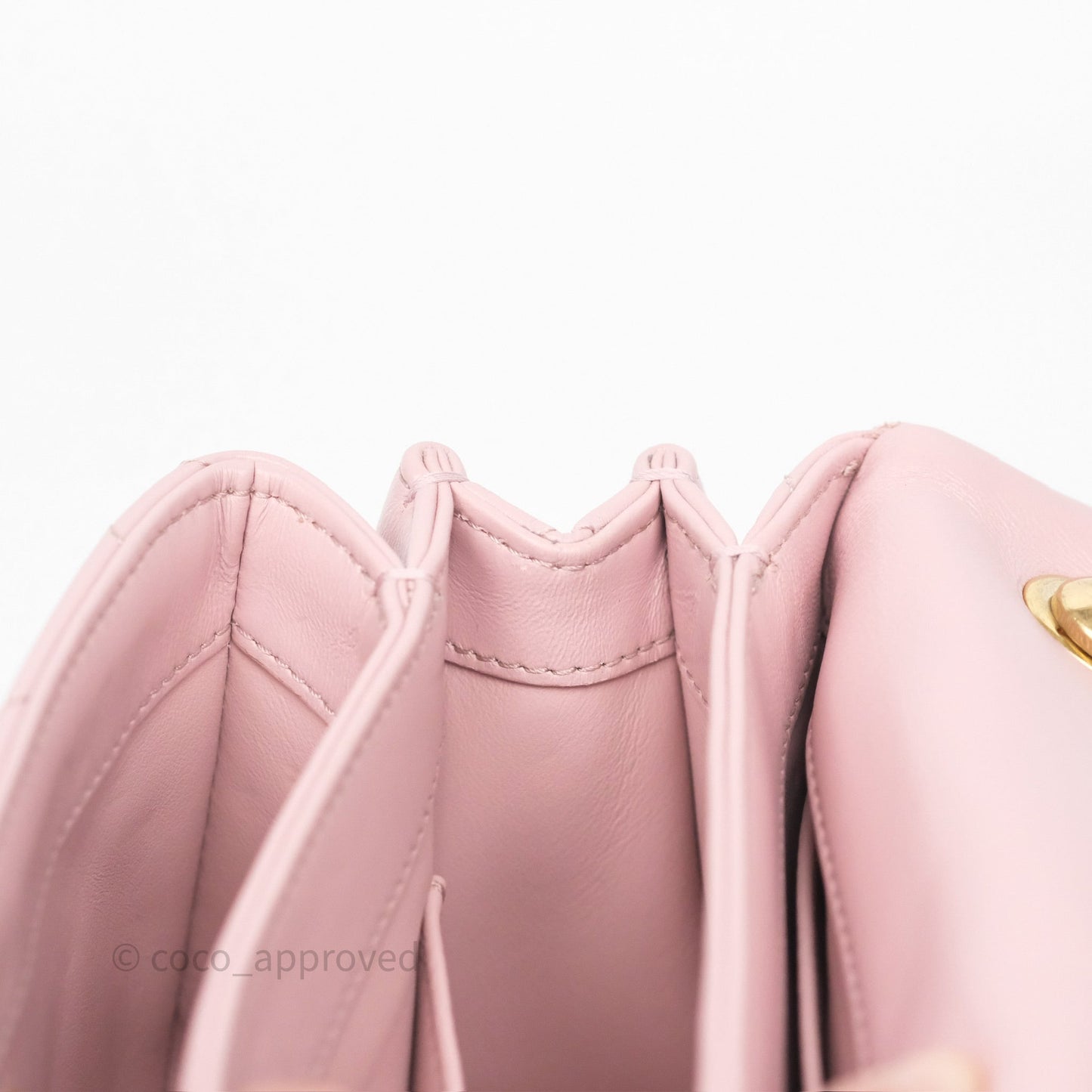 Chanel Mini Color Match Flap Quilted Pink Lambskin Aged Gold Hardware