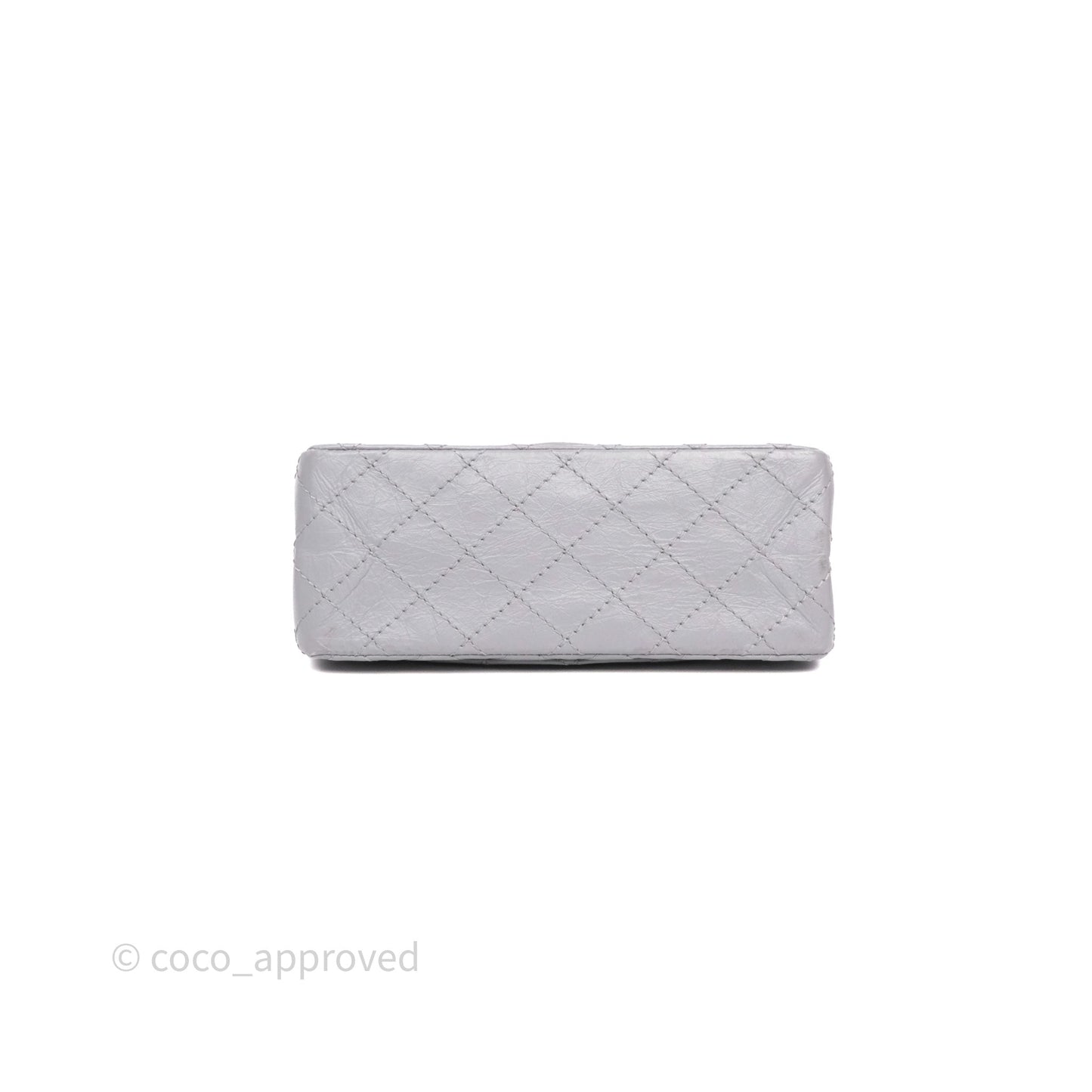 Chanel Mini Reissue 224 Grey Aged Calfskin Aged Gold Hardware