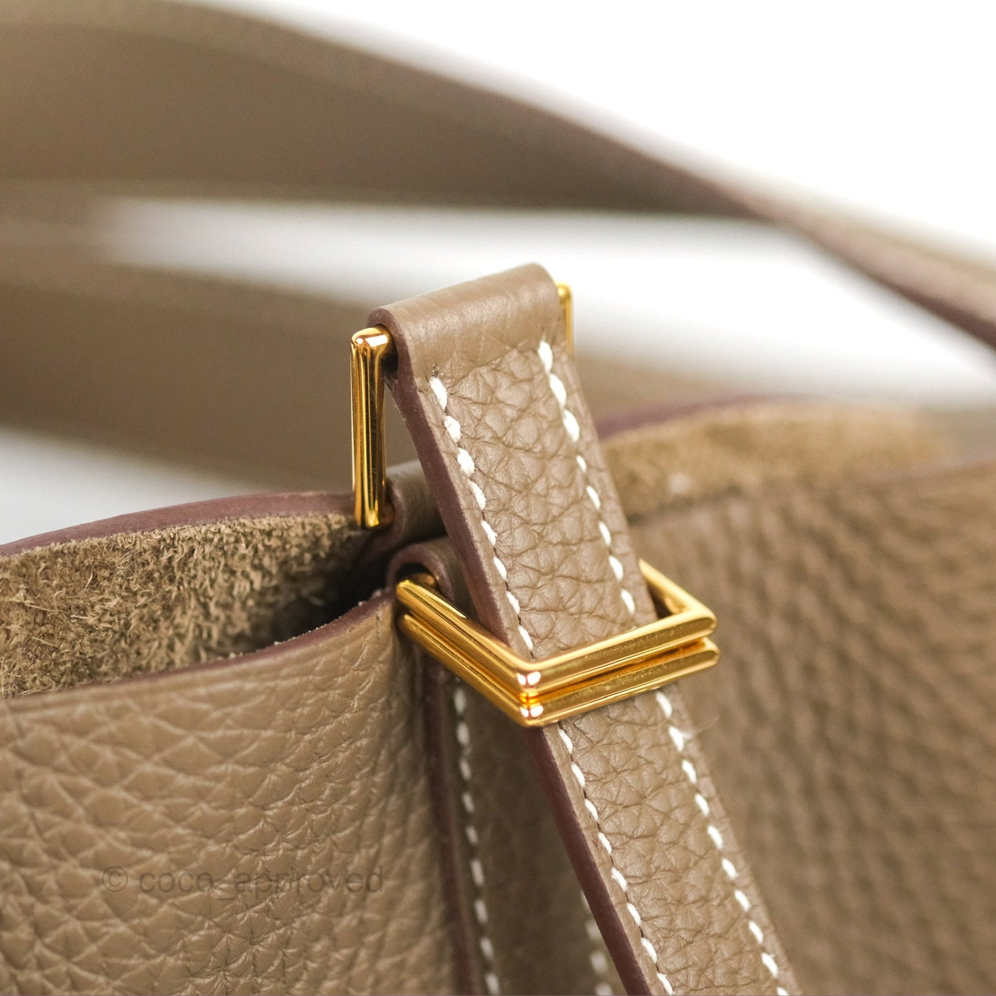 Hermès Picotin 22 Etoupe Clemence Gold Hardware