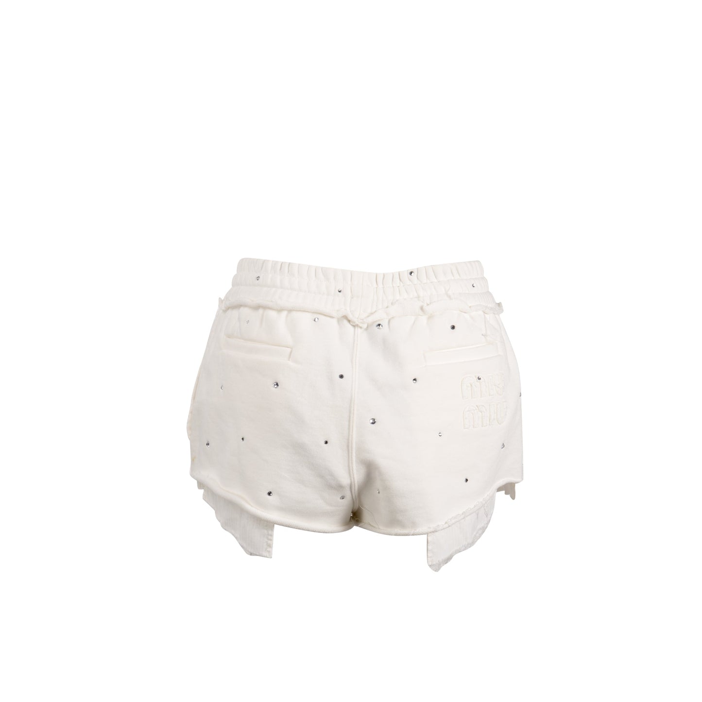 Miu Miu size XS / size 36 sweat / shorts set cream
