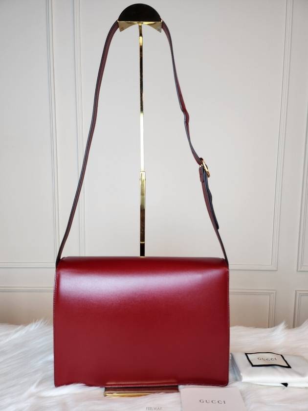 Luxury Gucci Trending 2025 Daol Beomeo Branch Shoulder Bag Red 589471 Condition A