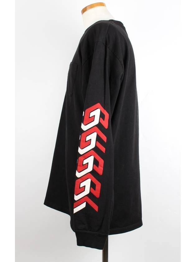 Luxury Gucci Trending 2025 Cotton Mirror Print Long Sleeve T Shirt L