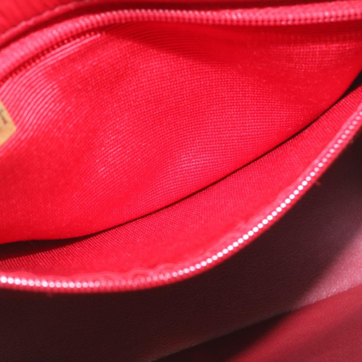 CHANEL Matelasse Chain Flap Shoulder Bag Lamb Skin Turn Lock Red CC  29038