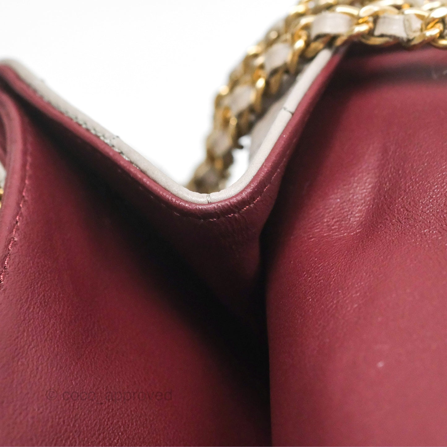 Chanel Accordion Flap Bag Taupe Crinkled Glazed Calfskin