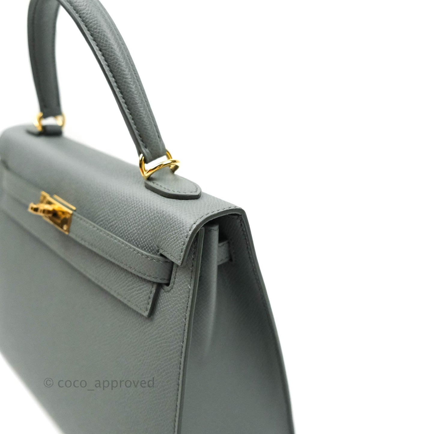 Hermès Kelly 25 Vert Amande Epsom Sellier Gold Hardware