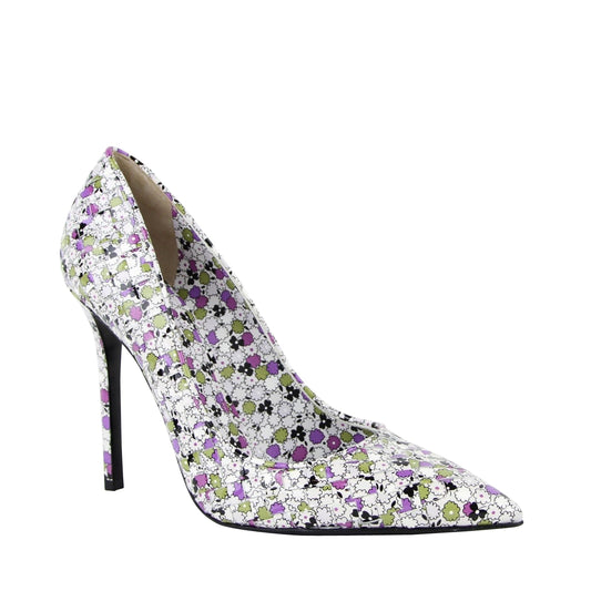 Luxury Bottega Veneta Women's  Floral Woven Leather Heels