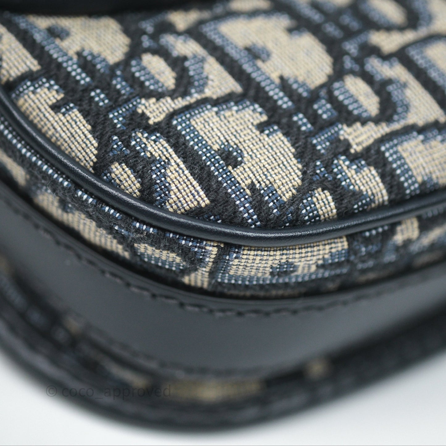 Christian Dior Bobby East-West Bag Blue Oblique Jacquard Canvas