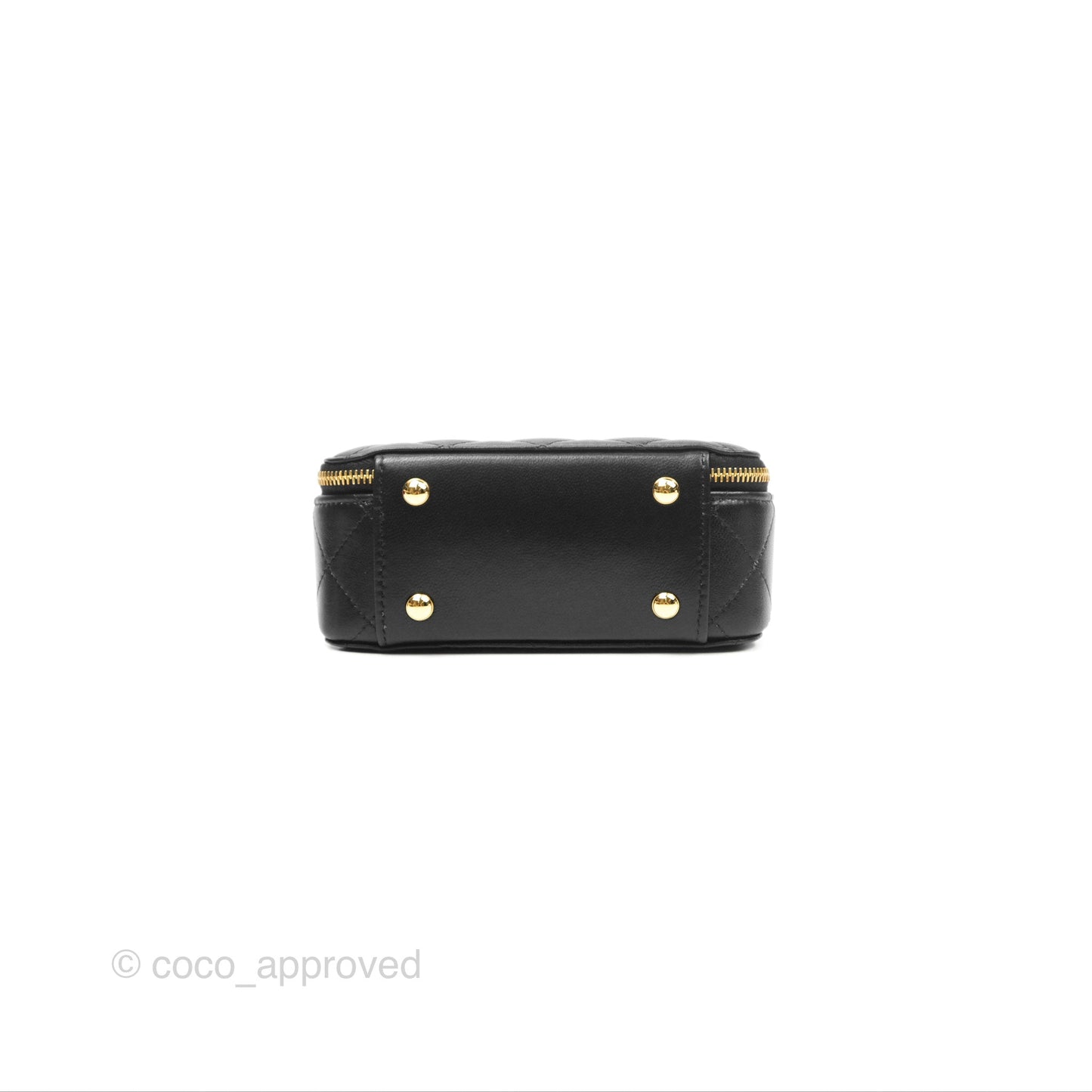 Chanel Small Clutch With Chain Black Lambskin Gold Hardware 23C