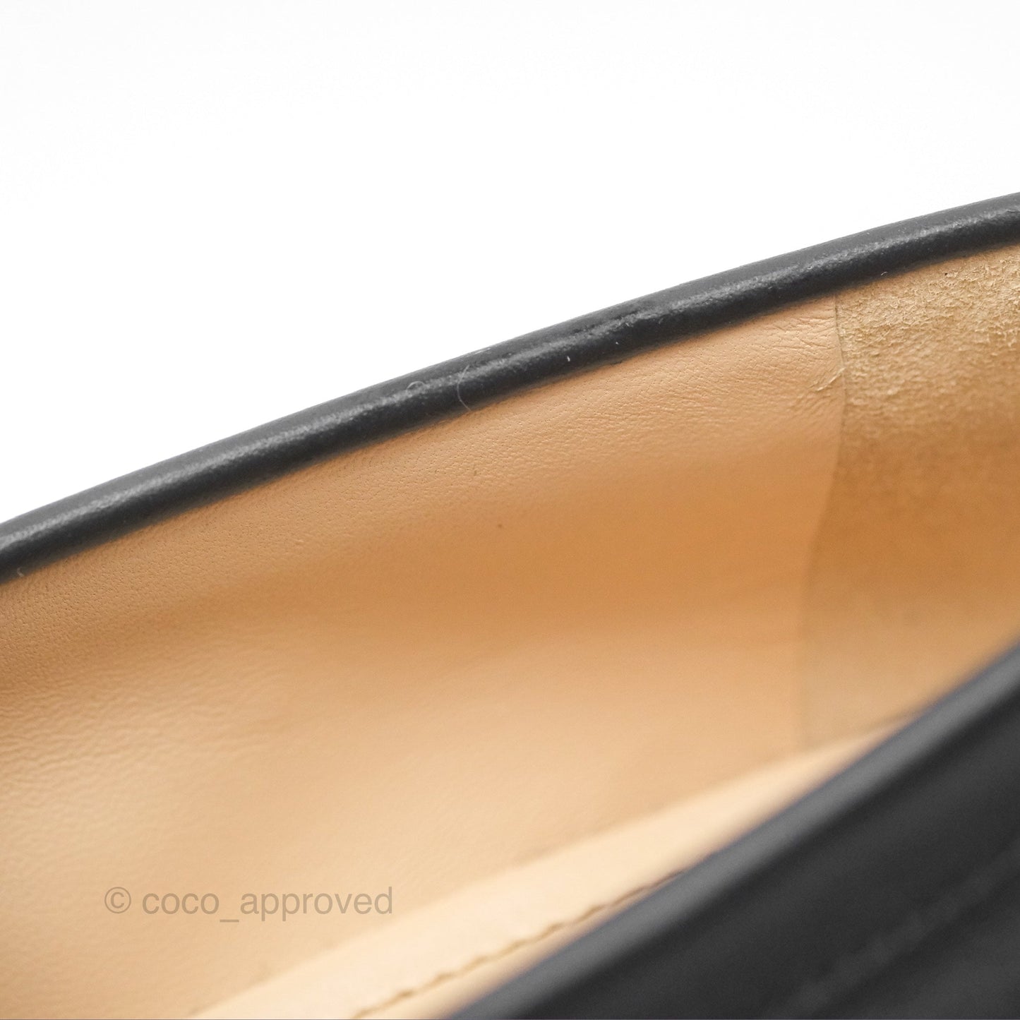 Chanel Loafers Black Leather CC Clover Camellia 23S Size 37C