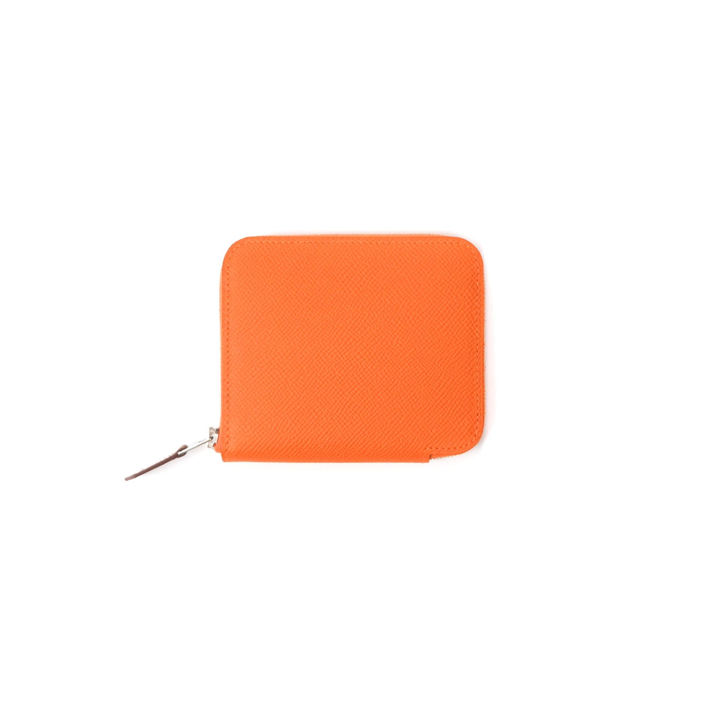 Hermès Silk In Compact Wallet Orange Epsom