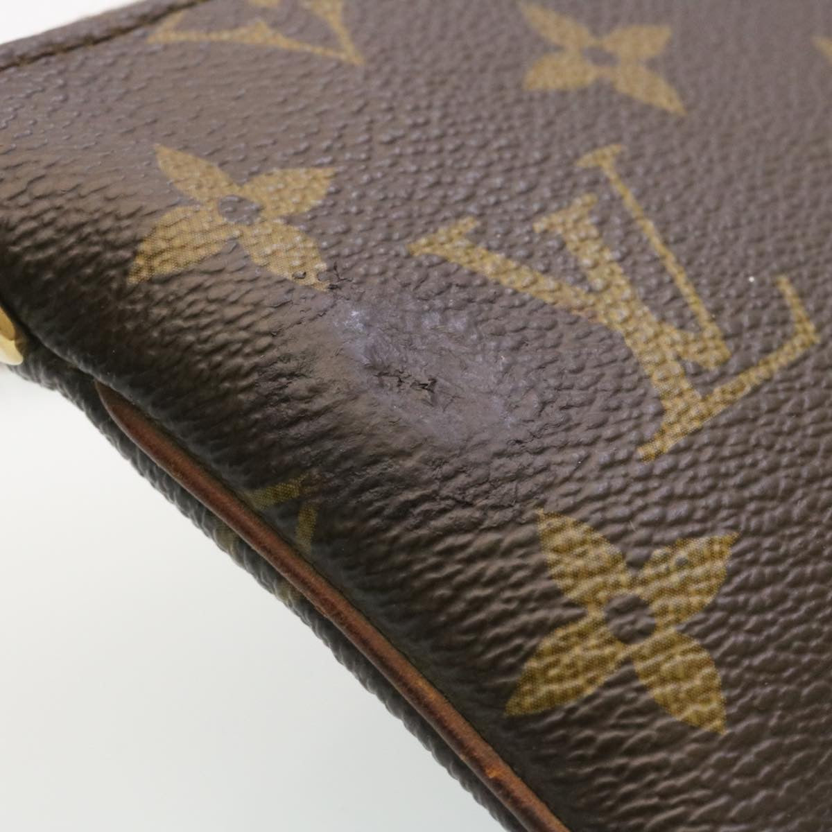 LOUIS VUITTON Monogram Pochette Mira PM Chain Hand Bag M60095 LV 29151