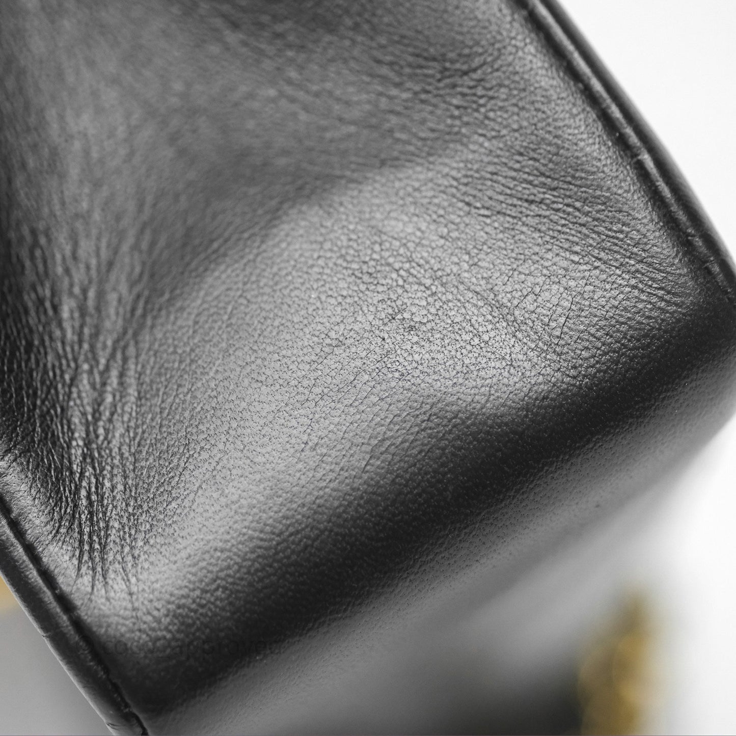 Chanel Vintage Medium Quilted Diana Flap Bag Black Lambskin 24K Gold Hardware