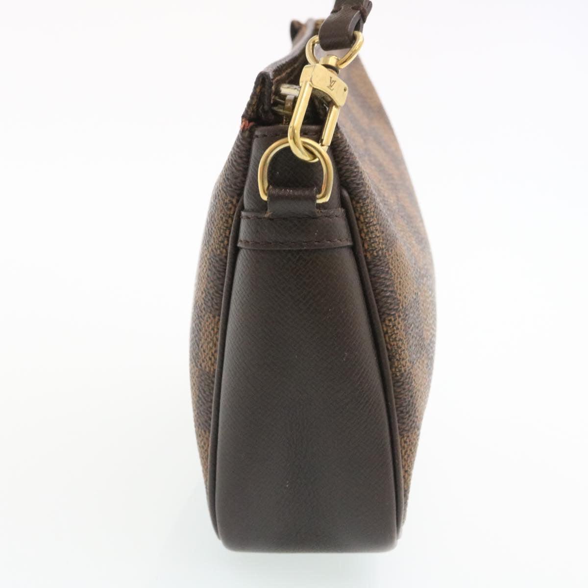 LOUIS VUITTON Damier Ebene Trousse Make Up Hand Pouch N51982 LV 29166