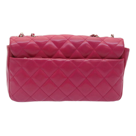 Luxury Chanel Matelasse Coco Rain Double Chain Shoulder Bag Lamb Skin Pink  29191A