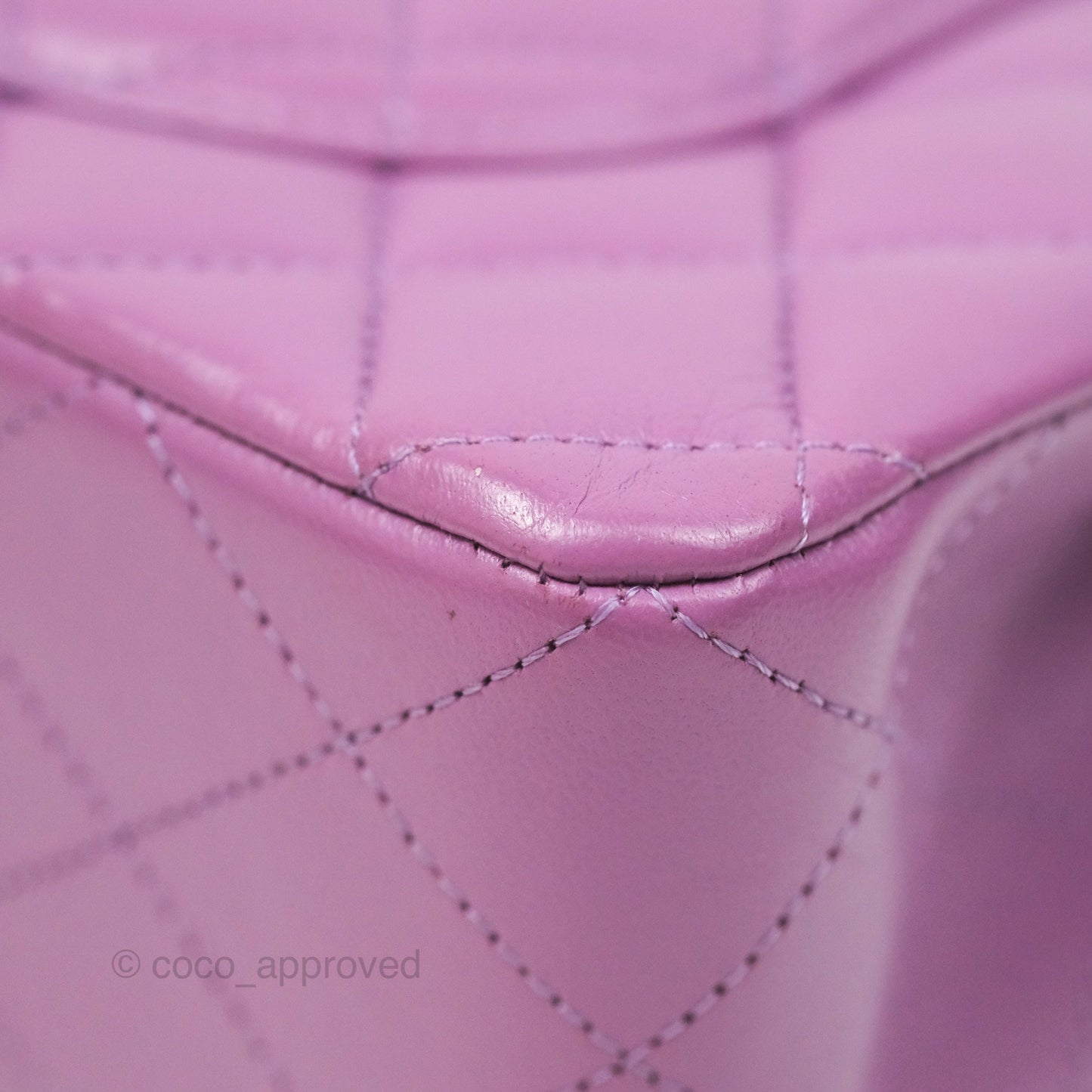Chanel Small Classic Flap Quilted Purple Lambskin Silver Hardware
