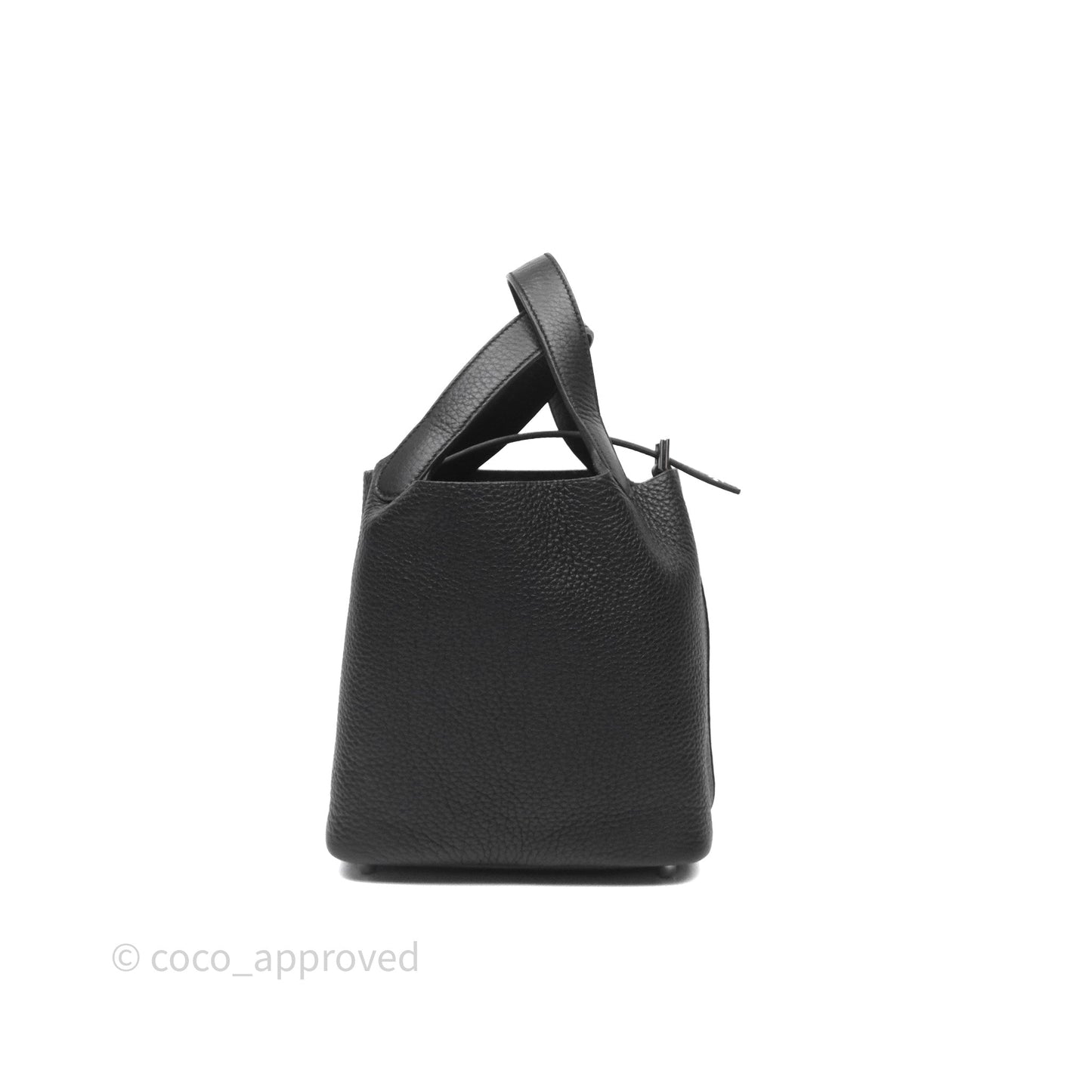 Hermès Picotin 18 Black Noir 89 Clemence Palladium Hardware