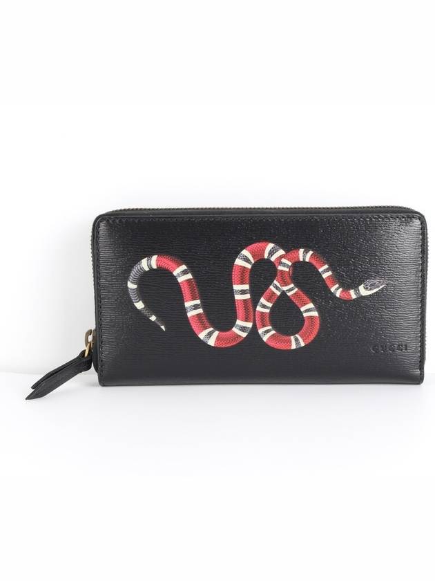 Luxury Gucci Trending 2025 Snake long wallet black