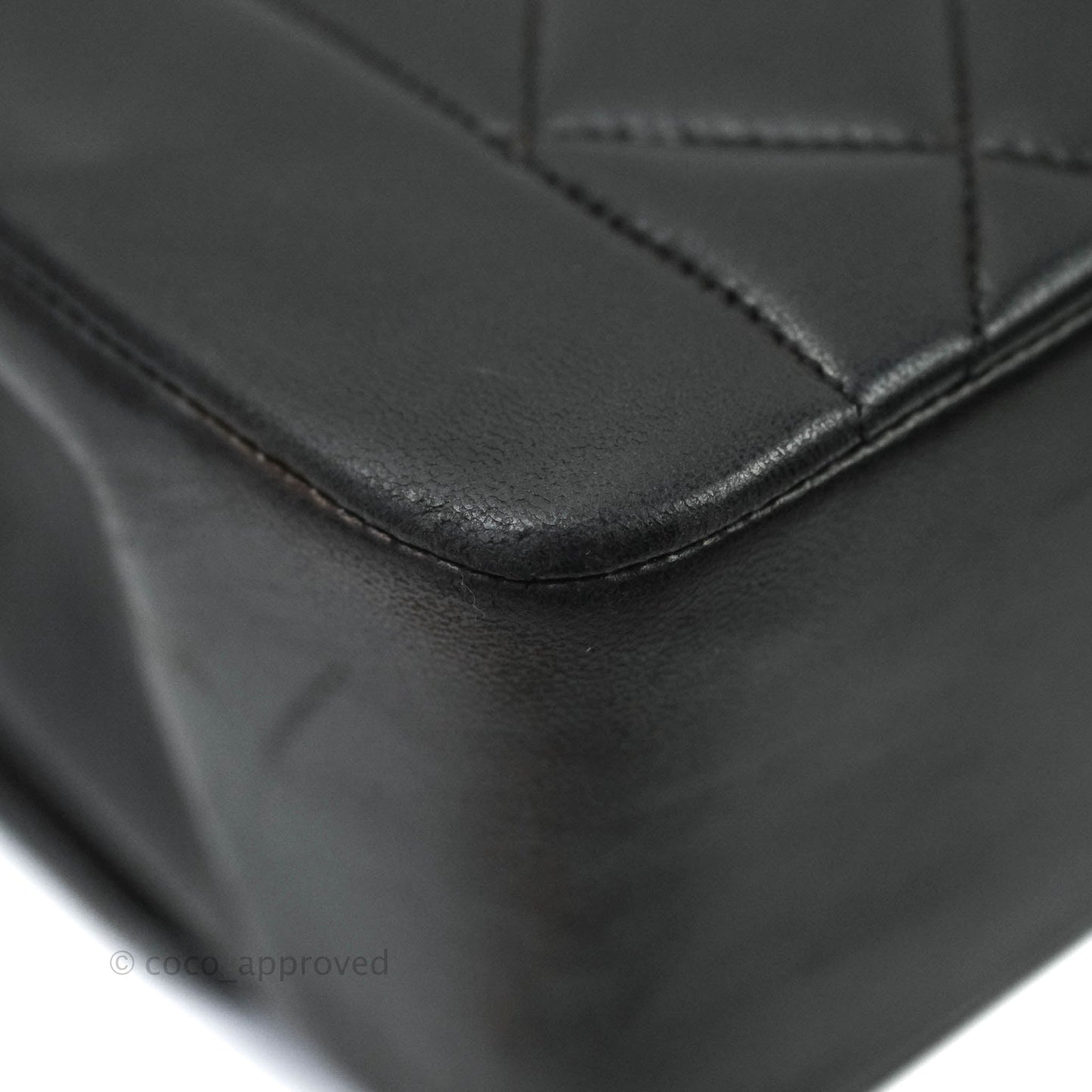 Chanel Black Quilted Lambskin Small Vintage Classic Diana Flap Bag