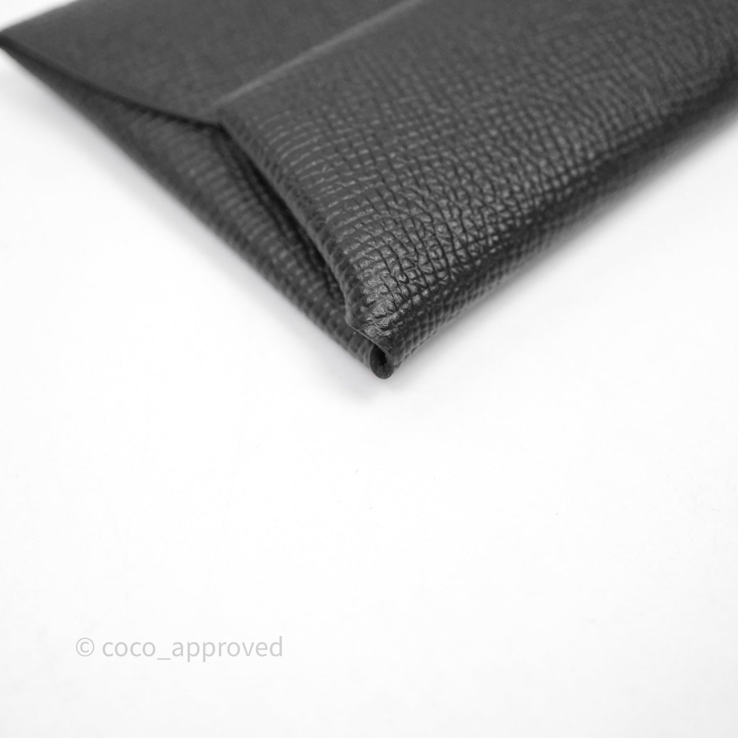 Hermes Bastia Change Purse Noir Epsom