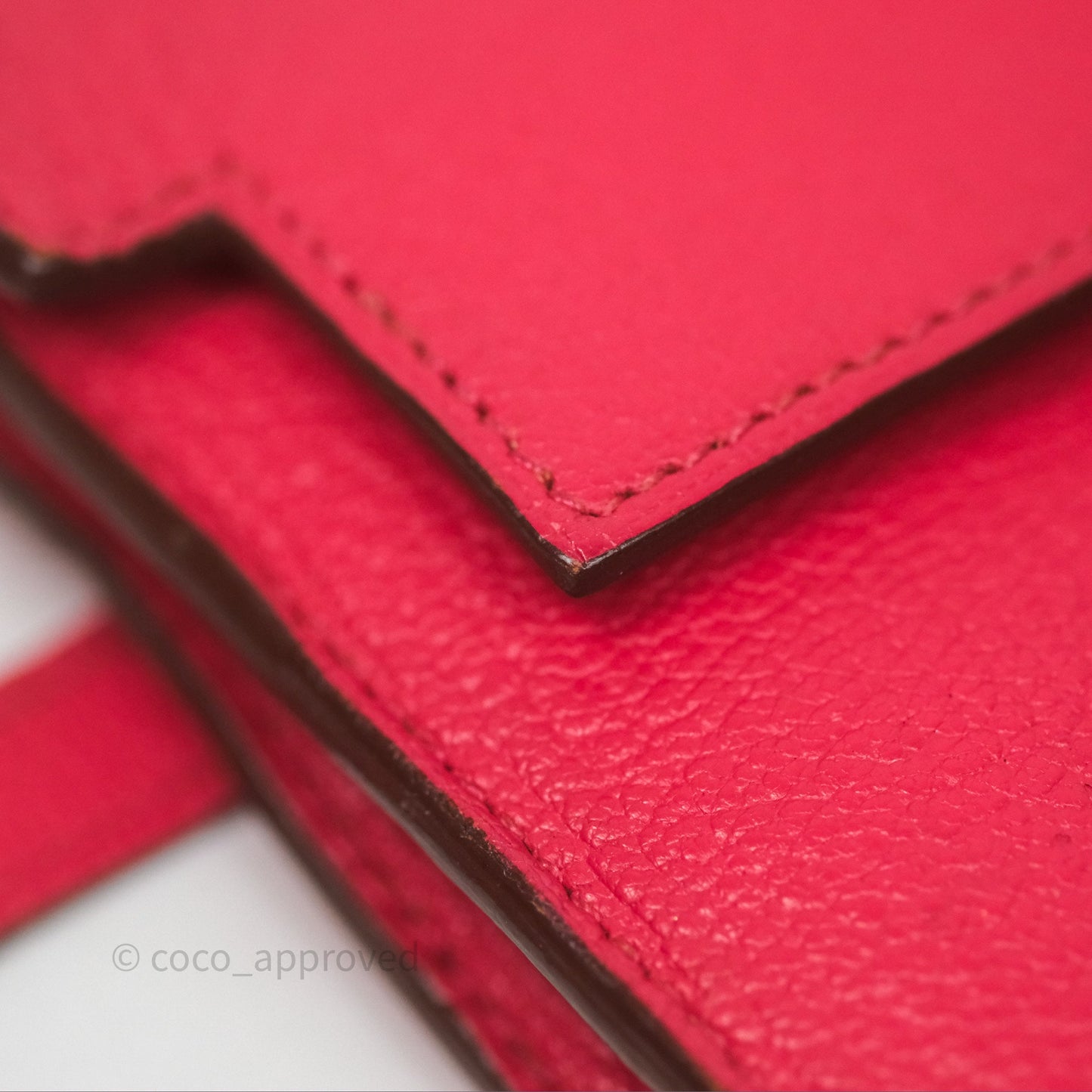 Hermès Kelly Wallet Pink Chevre Mysore Palladium Hardware