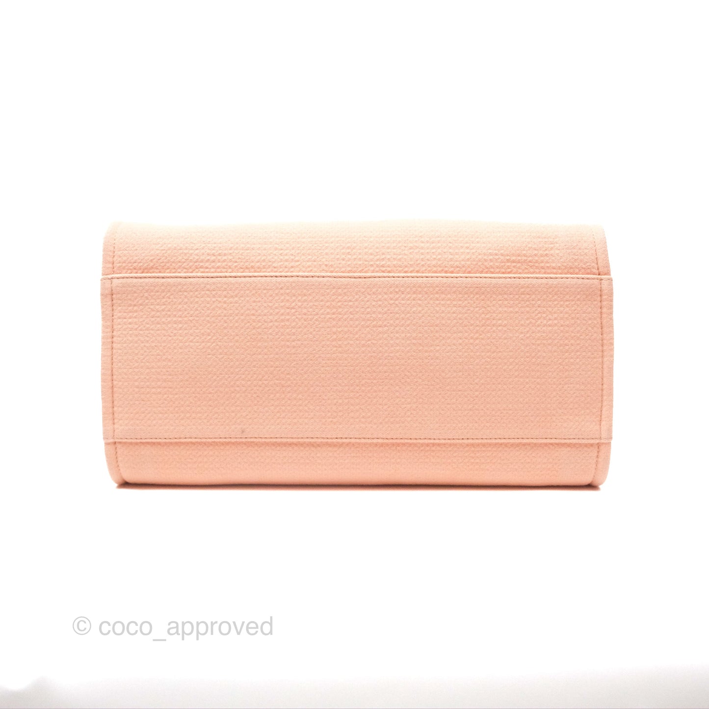 Chanel Large Deauville Coral Clair Canvas