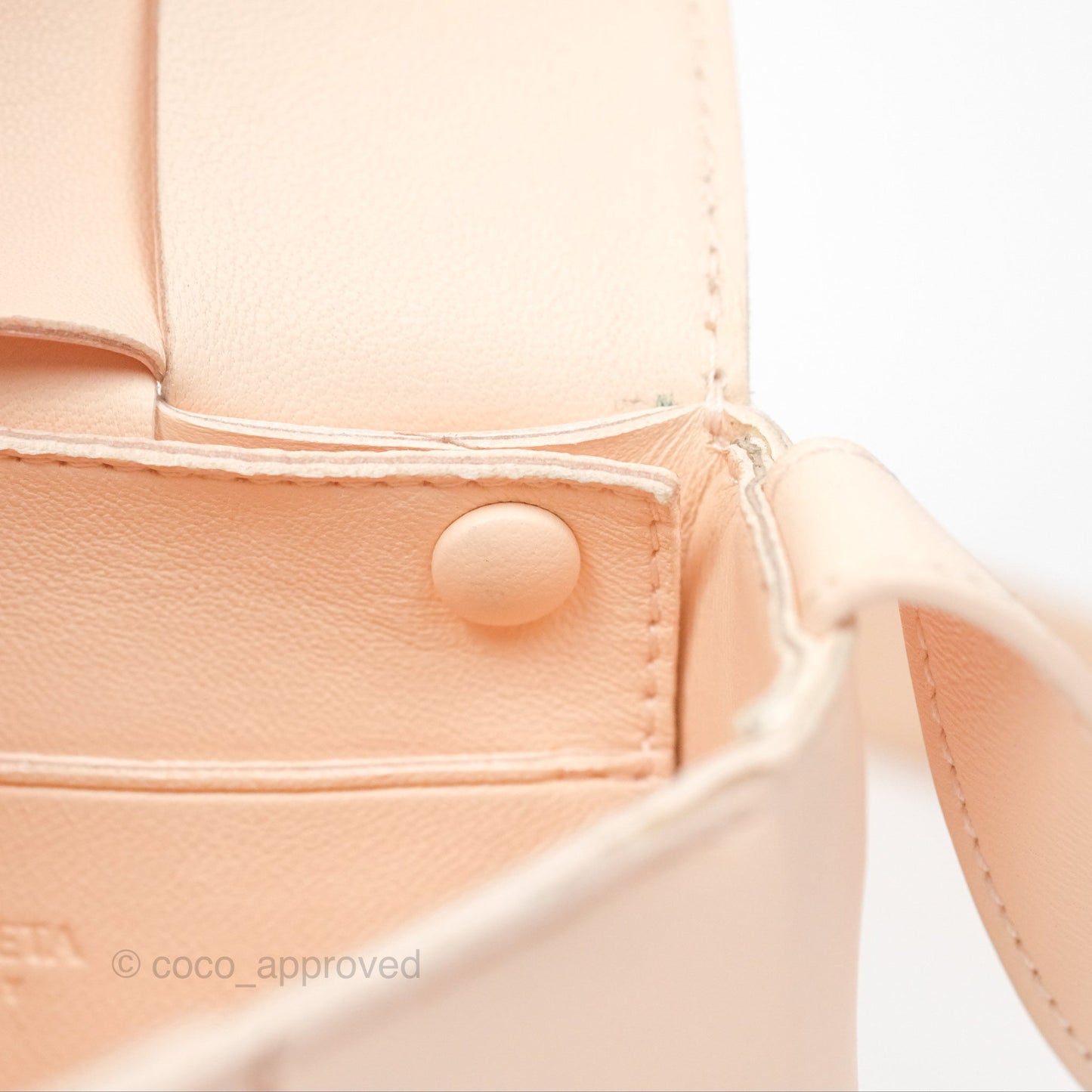 Bottega Veneta Intreccio Cassette Mini Bag Melon Washed Lambskin