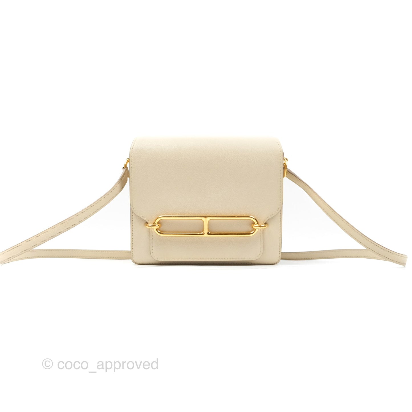 Hermès Roulis Mini 18 Beton Evercolor Gold Hardware