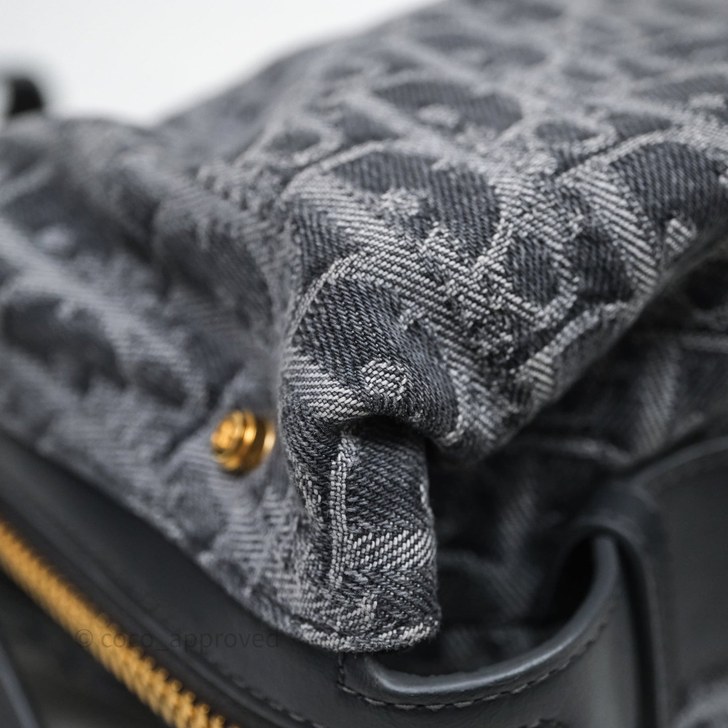 Dior Small D-Journey Bag Gray Denim Dior Oblique Jacquard