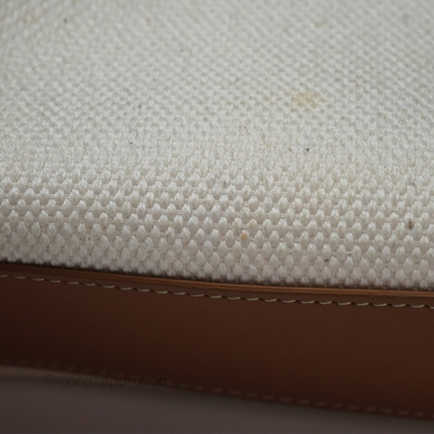 Celine Small Vertical Cabas Tote With Celine Print Natural/ Tan