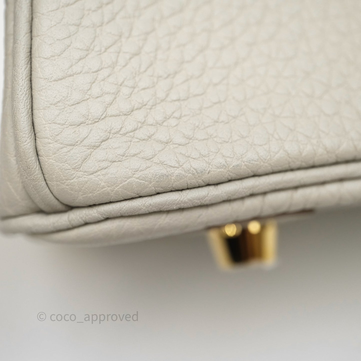 Hermès Birkin 30 Retourne Gris Perle 80 Togo Gold Hardware